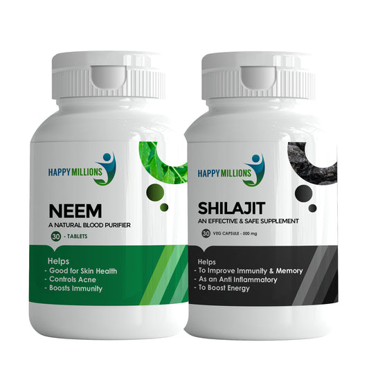 Neem and Shilajit || Combo Pack of 2 || (30+30) Tablets