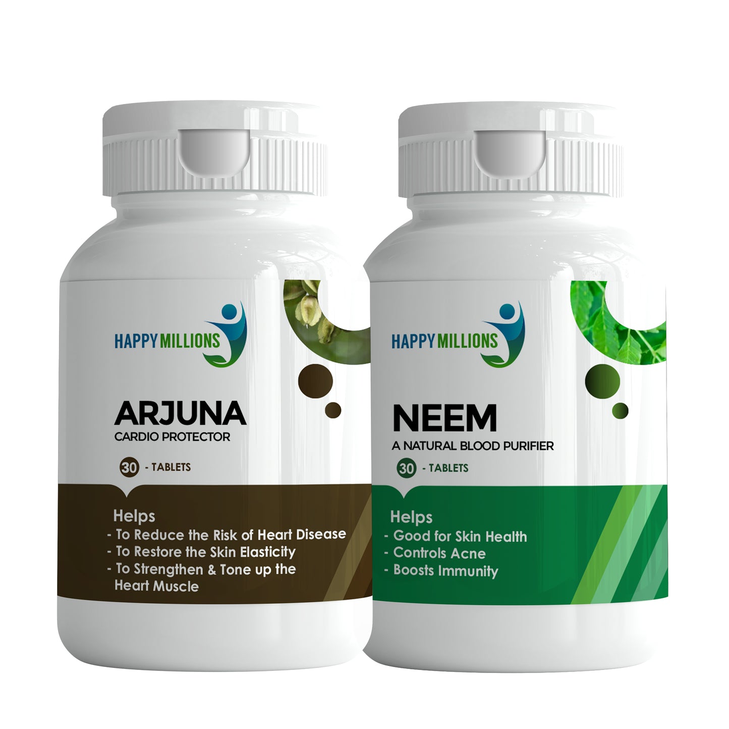 Arjuna And Neem || Combo Pack of 2 (30+30 Tablets)