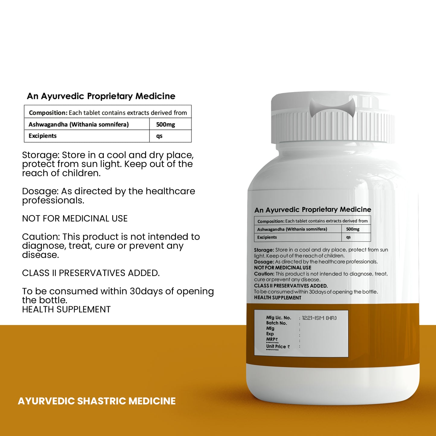 Ashwagandha Tablet to Promotes relaxation and calmness