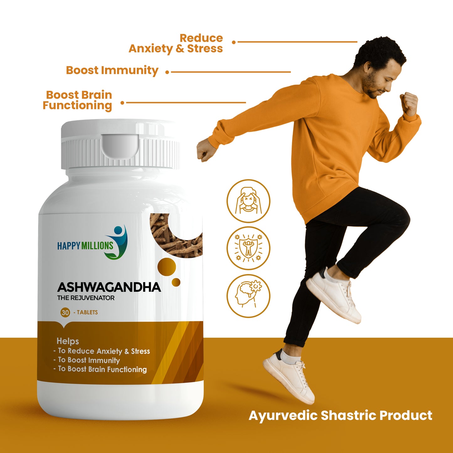 Ashwagandha and Kalmegh | Combo Pack Of 2 (30 + 30 Tablets)