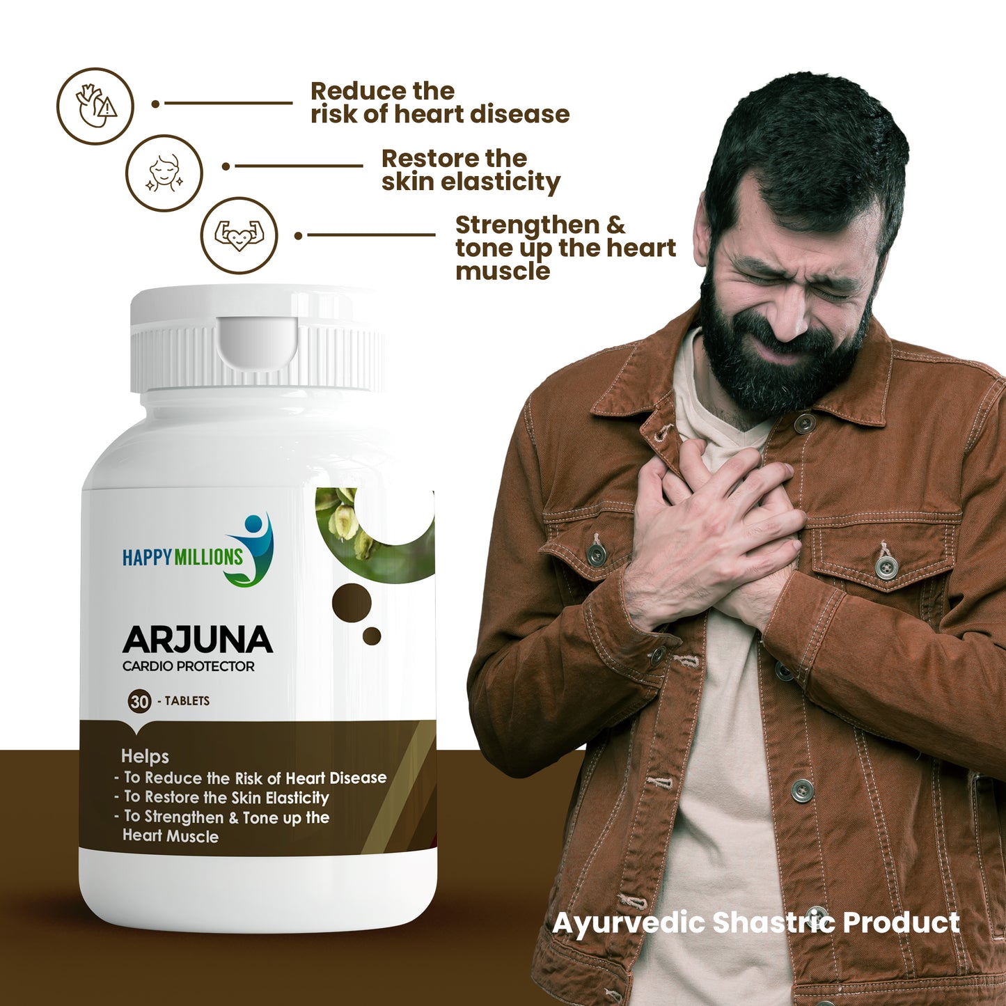 Arjuna and Ashwagandha | Combo Pack Of 2 (30 + 30 Tablets)