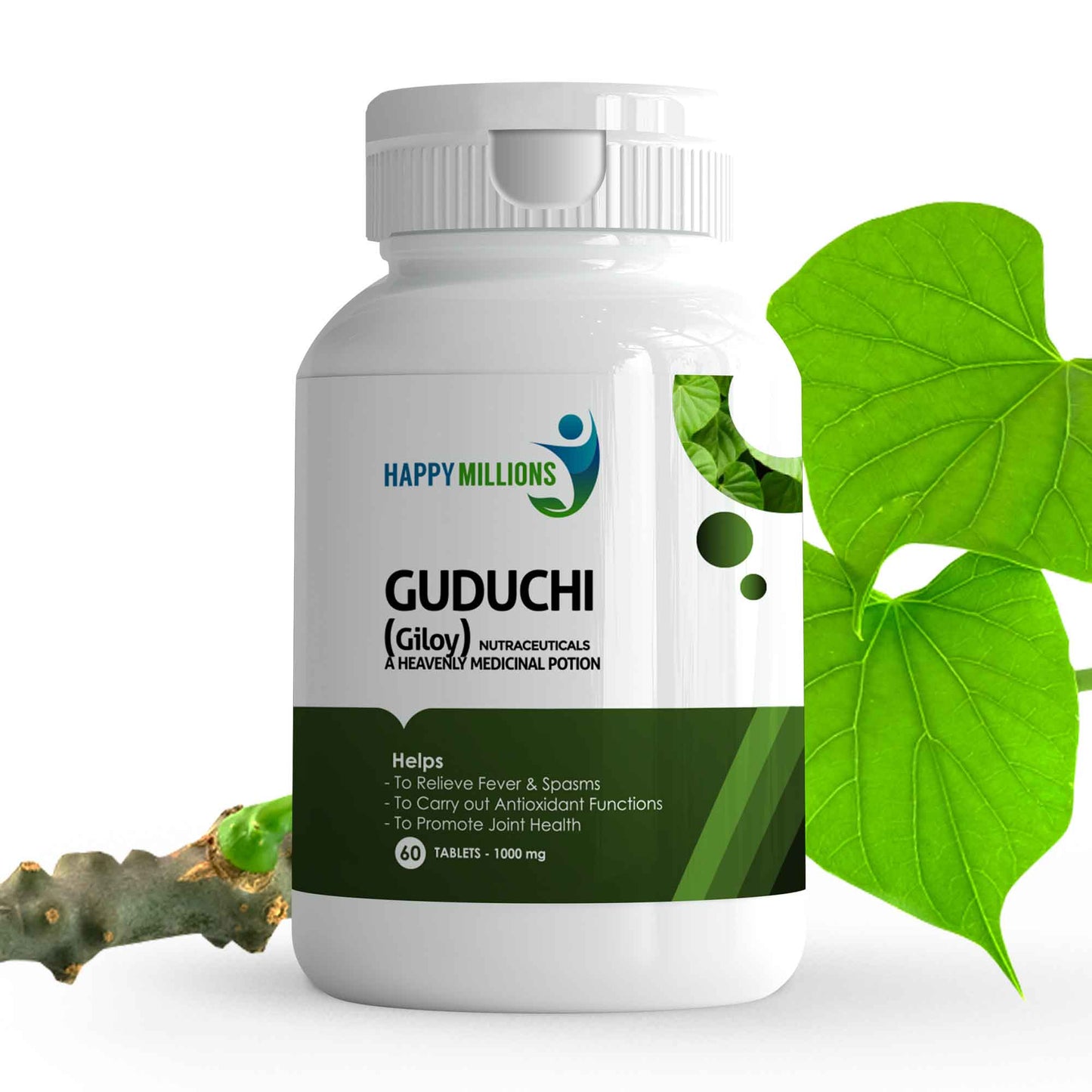 Happy Millions Guduchi (Giloy) Boost Immunity & Detoxifier