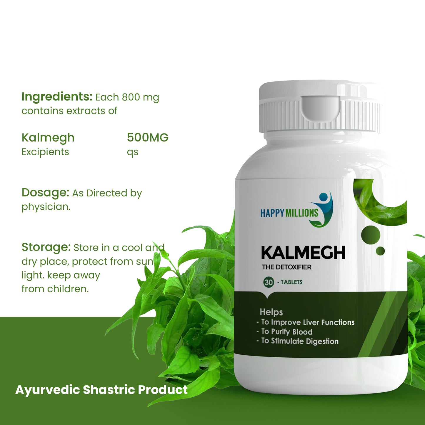 Ayuvedic Kalmegh - The Detoxifier | (30+30) Tablets