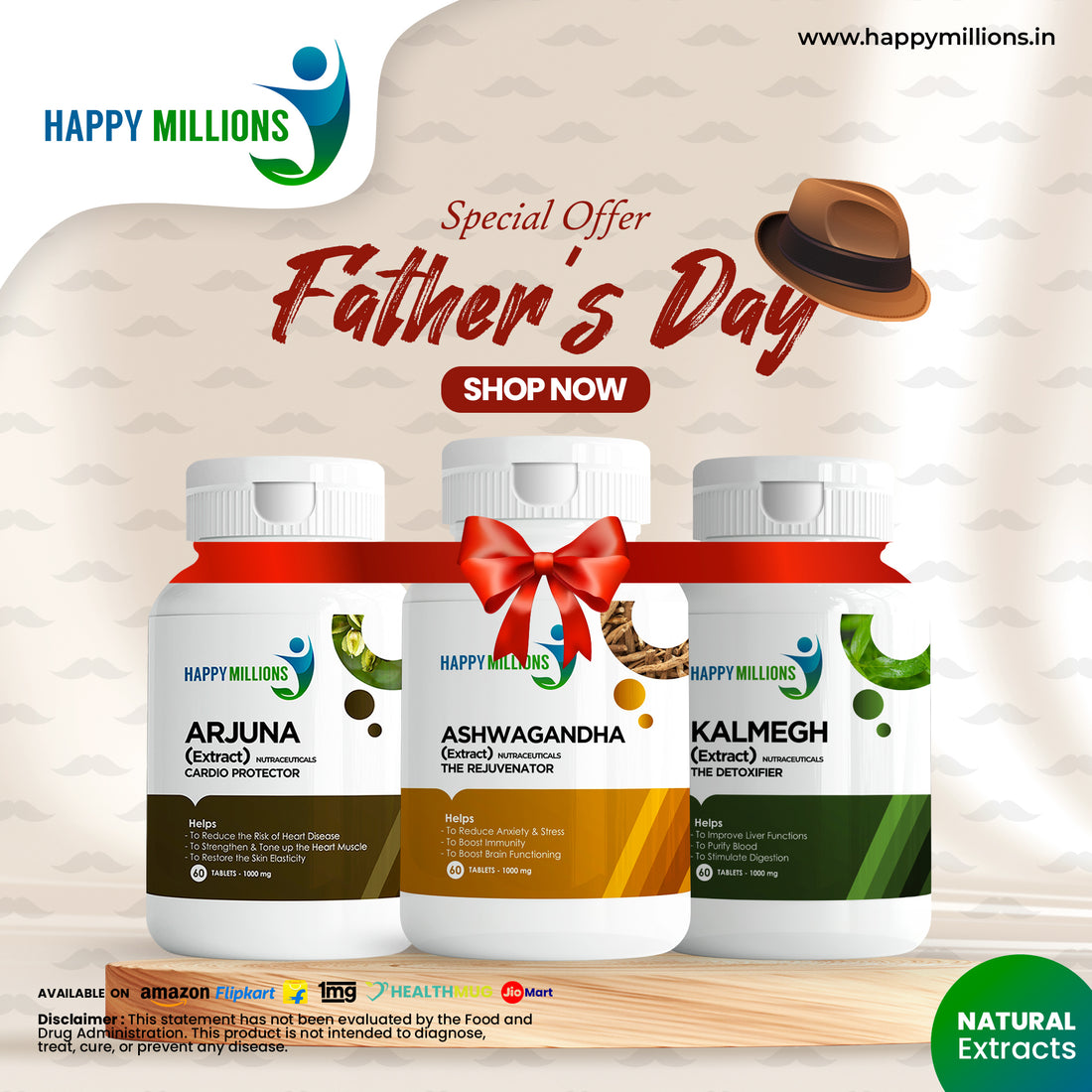 Happy Father's Day: How to Help Dad Stay Healthy with Happy Millions Herbal Supplements