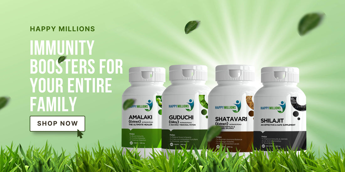 Discover the Power of Amalaki, Guduchi, Shatavari, and Shilajit as Immunity Boosters for Your Entire Family