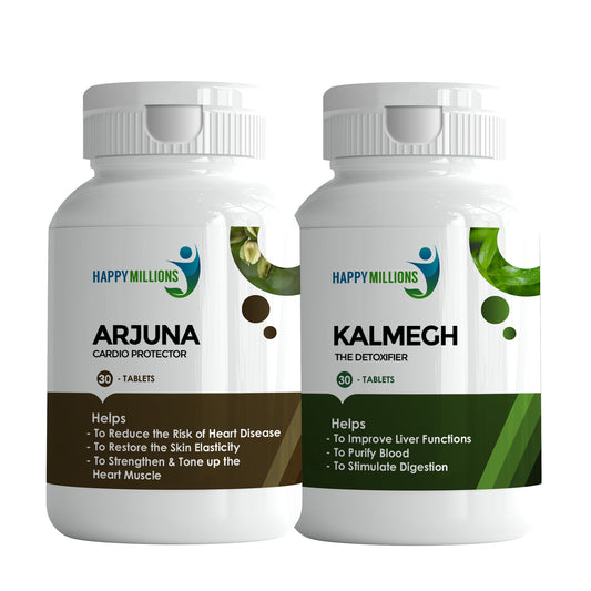 Arjuna and Kalmegh | Combo Pack Of 2  (30 + 30 Tablets)
