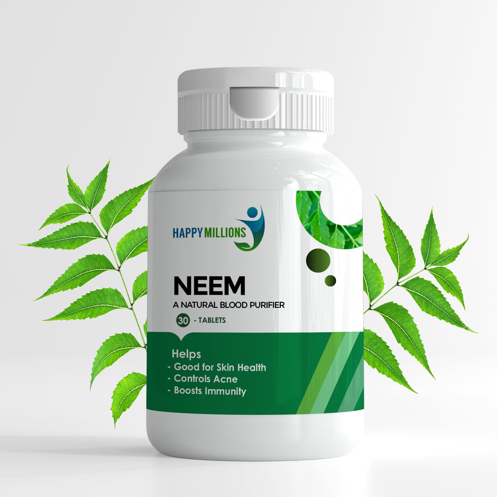 Explore the Power of Purity Happy Millions Neem Tablet Benefits for Skin Health and Detoxification, Enhanced.