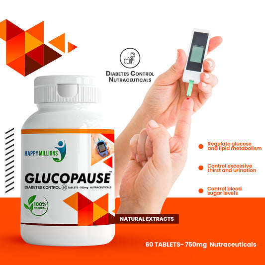 Ayurvedic Ashwagandha and GlucoPause | Combo Pack Of 2  (60 + 60 Tablets)