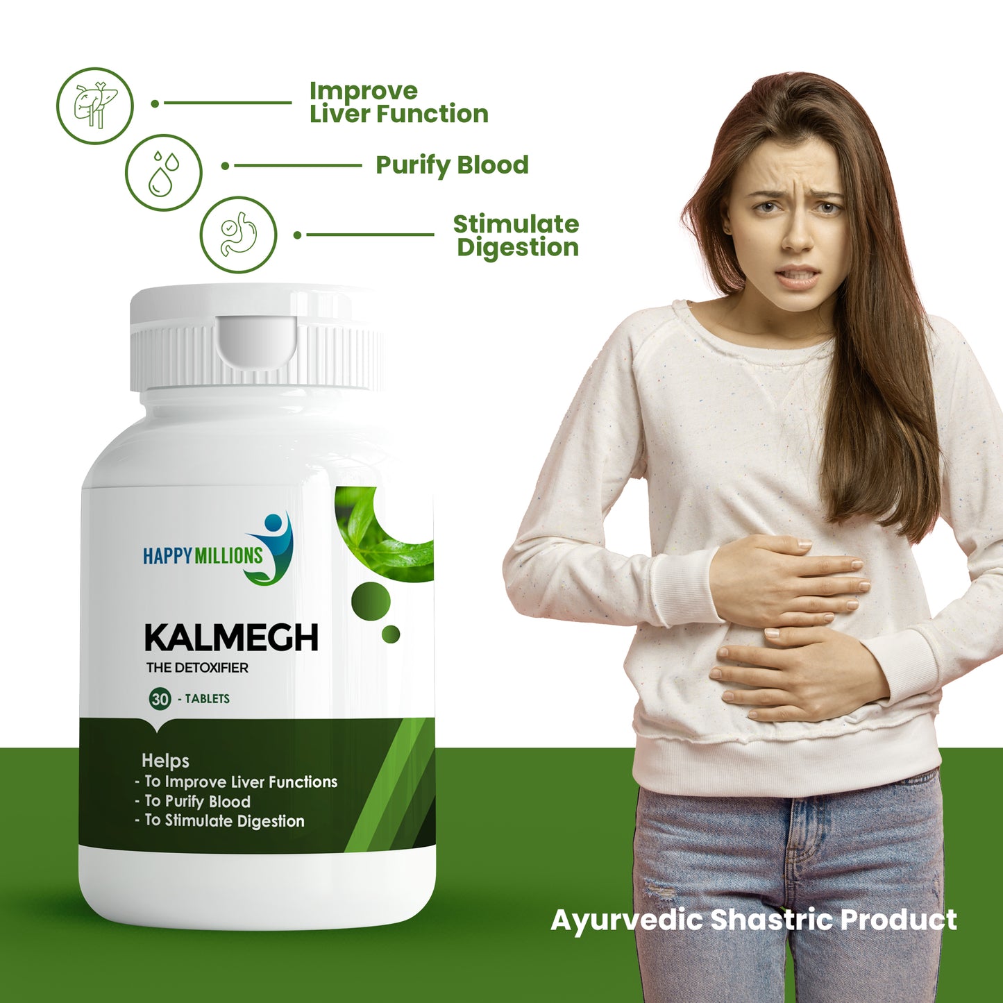 Ayurvedic Kalmegh and Shilajit || Combo Pack of Two || (30+30) Tablets