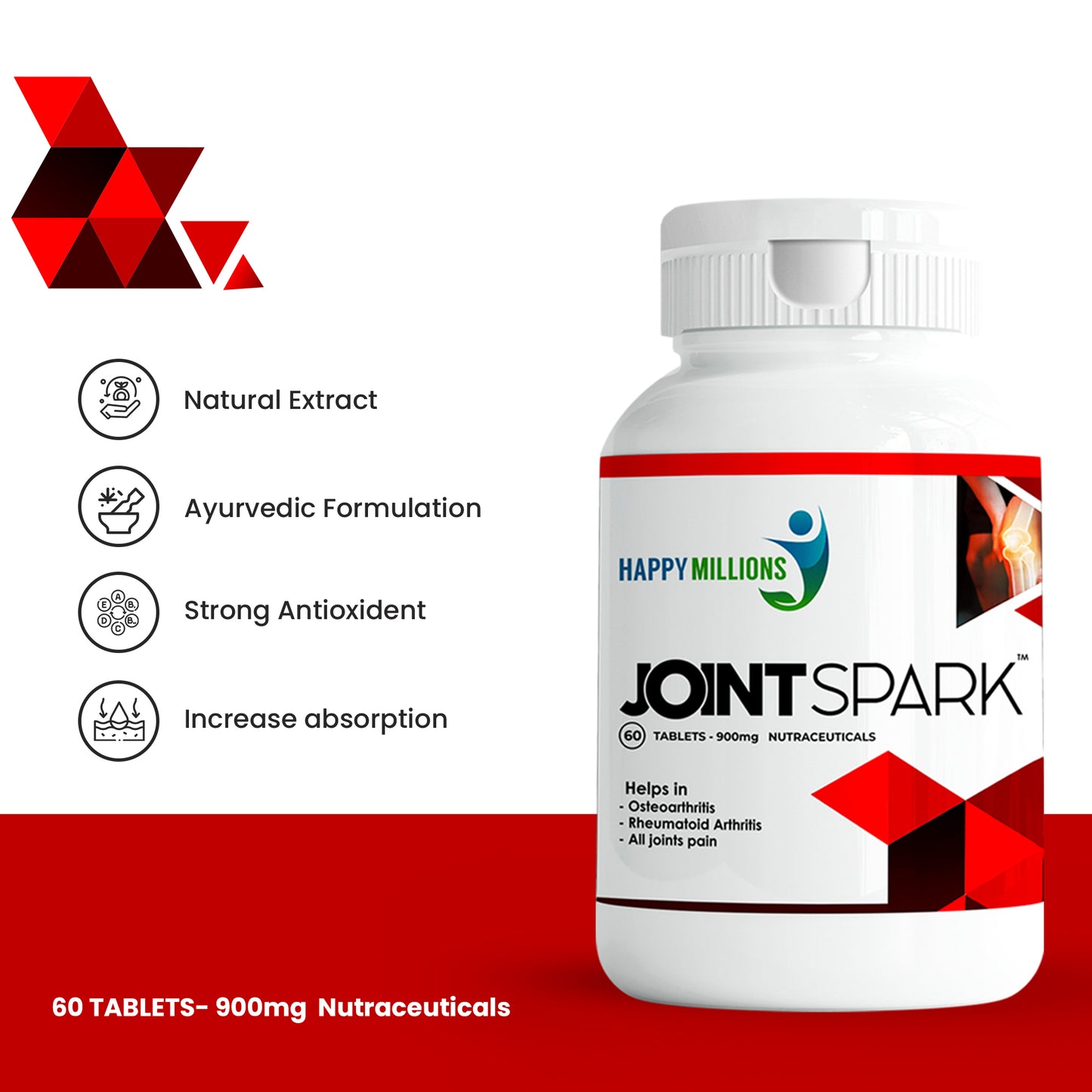 Garcinia & Pepper And JointSpark | Combo Pack Of 2  (60 + 60 Tablets)
