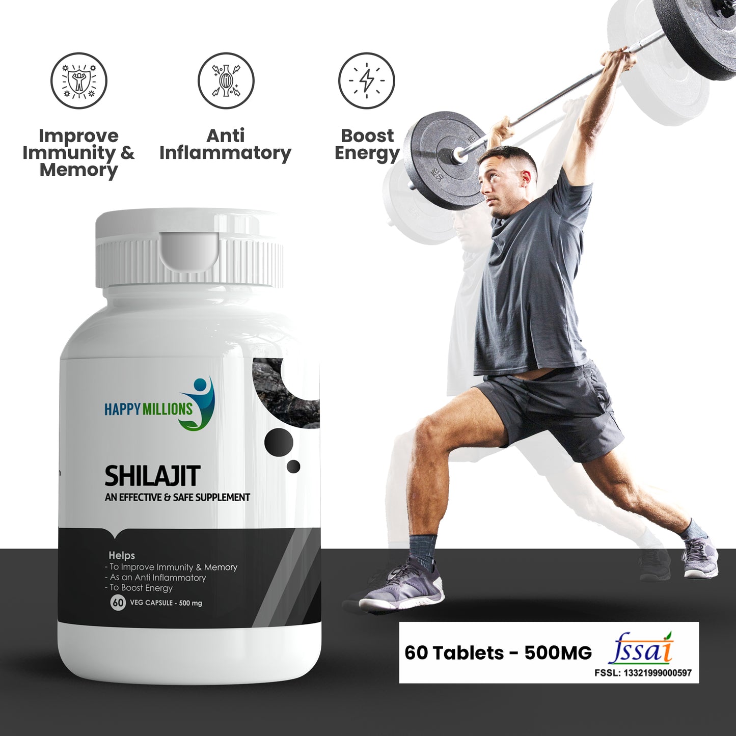 Shilajit - An Effective & Safe Supplement  Tablets