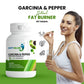 HappyMillions Garcinia & Pepper 60 Tablets | Natural Fat Burner | Weight Management & Metabolism Support | Ayurvedic Herbal Supplement