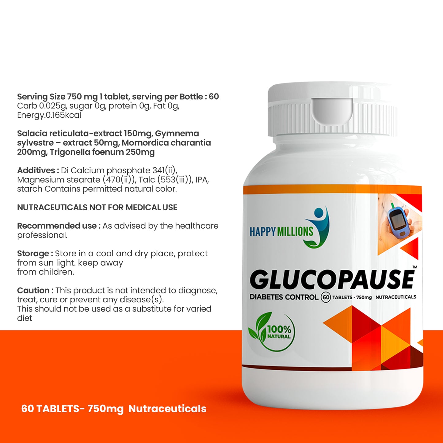 Glucopause and JointSpark | Combo Pack Of 2  (60 + 60 Tablets)