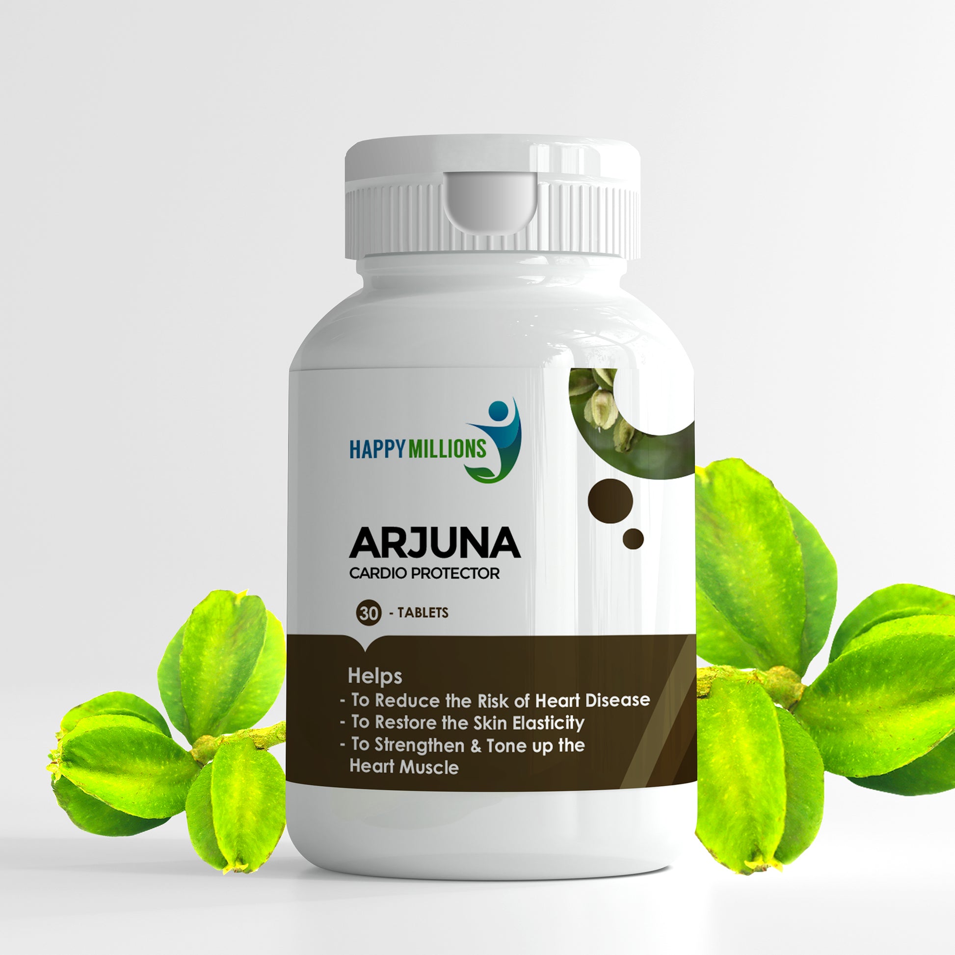 Unlock Heart Health with Happy Millions Arjuna Tablet: Natural Cardiovascular Support and Antioxidant Benefits