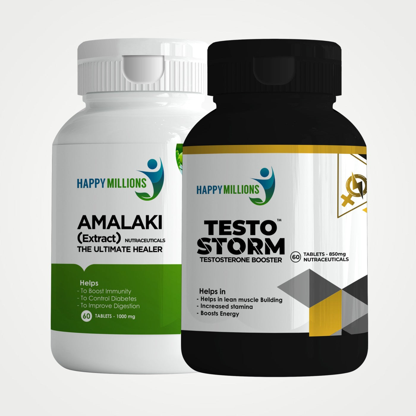 Amalaki And TestoStorm | Combo Pack Of 2  (60 + 60 Tablets)