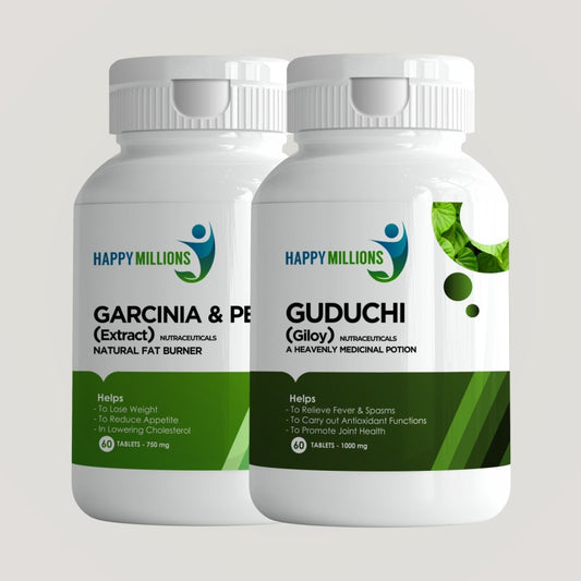 Garcinia & Pepper And Guduchi | Combo Pack Of 2  (60 + 60 Tablets)