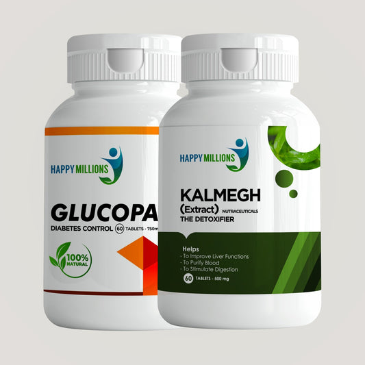 Kalmegh And GlucoPause | Combo Pack Of 2  (60 + 60 Tablets)