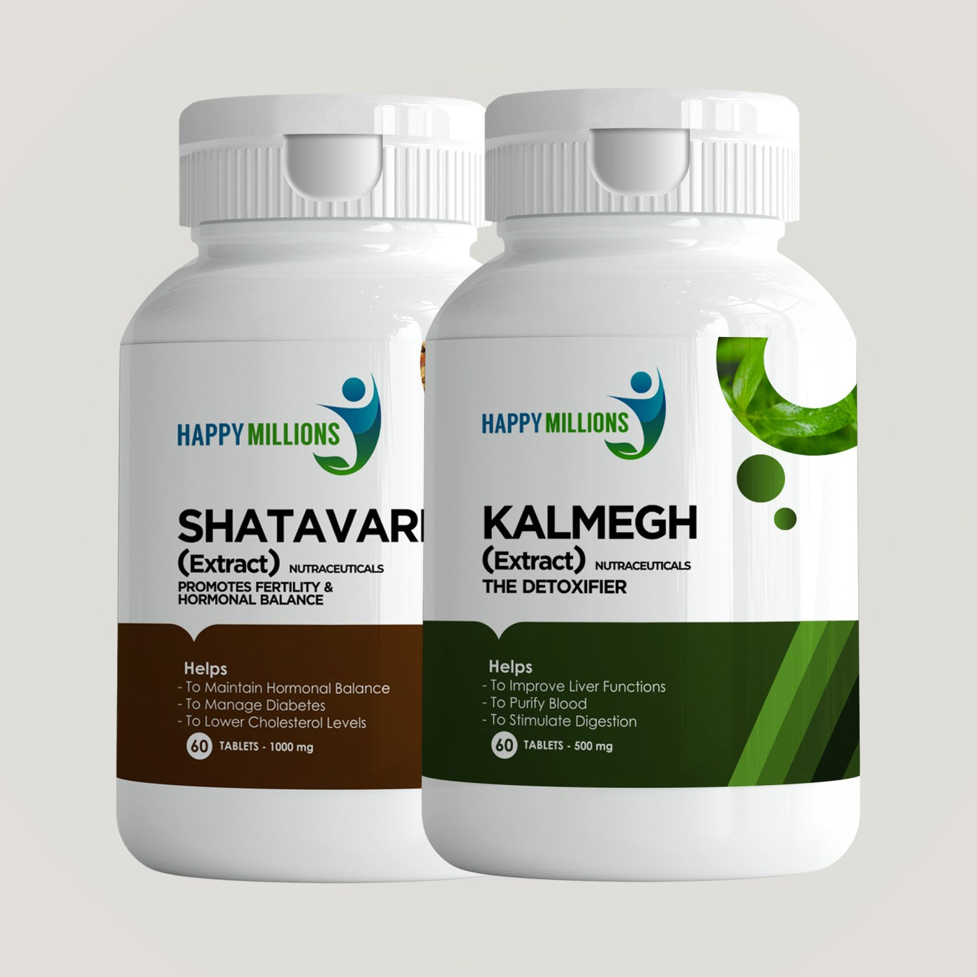 Kalmegh And Shatavari | Combo Pack Of 2  (60 + 60 Tablets)