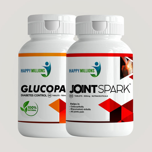 JointSpark And GlucoPause | Combo Pack Of 2  (60 + 60 Tablets)